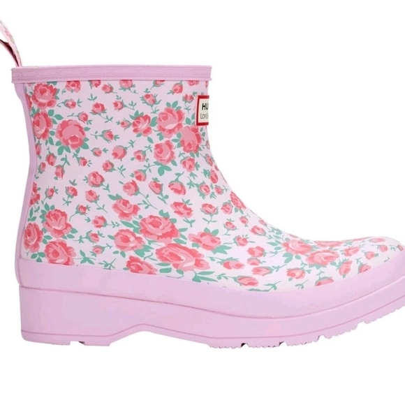 LoveShackFancy Pink Floral Rain Boots - Picture 3 of 4